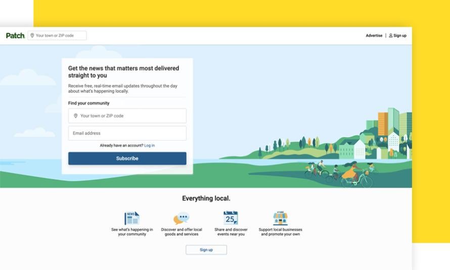 Patch.com web page screenshot