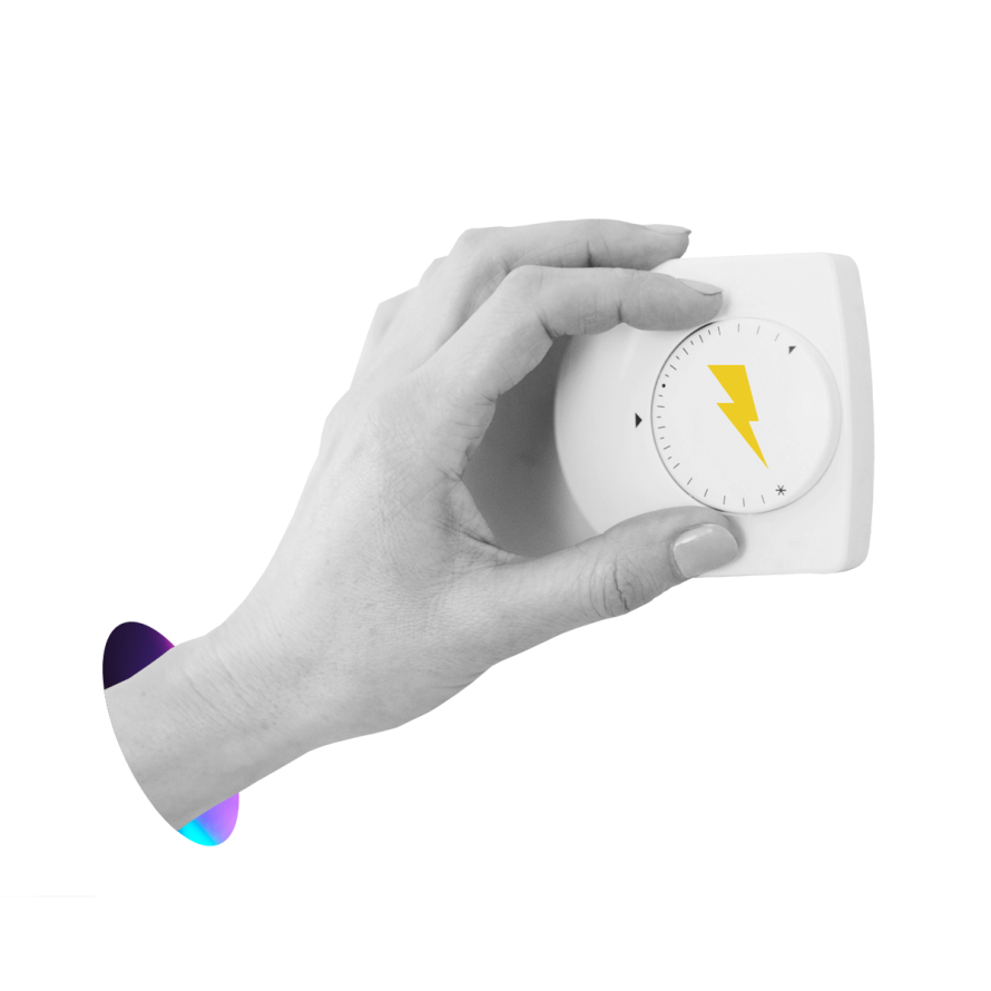 Thermostat image with Pantheon logo