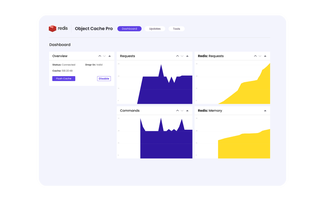 website infrastructure redis dashboard