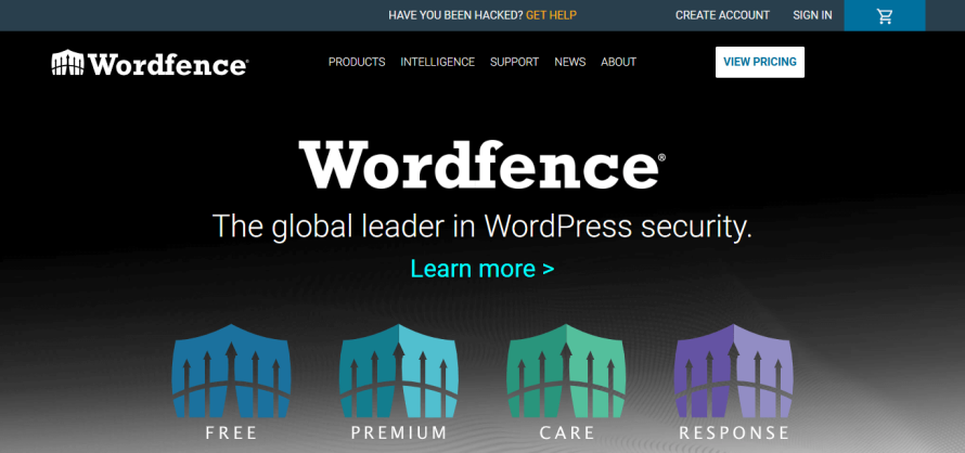 Wordfence homepage